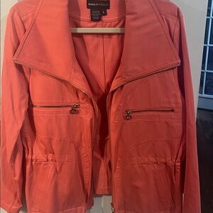 Dana Buchman Coral Zip-Front Jacket